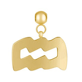 Urbanti Stainless Steel Aquarius Charm