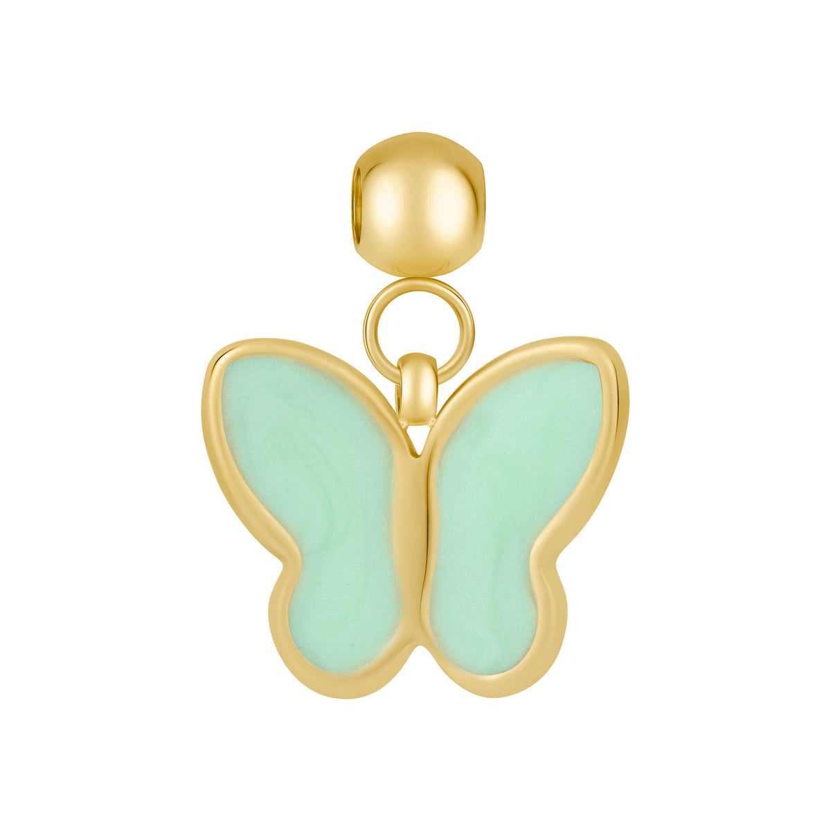 Urbanti Stainless Steel Blue Butterfly Charm