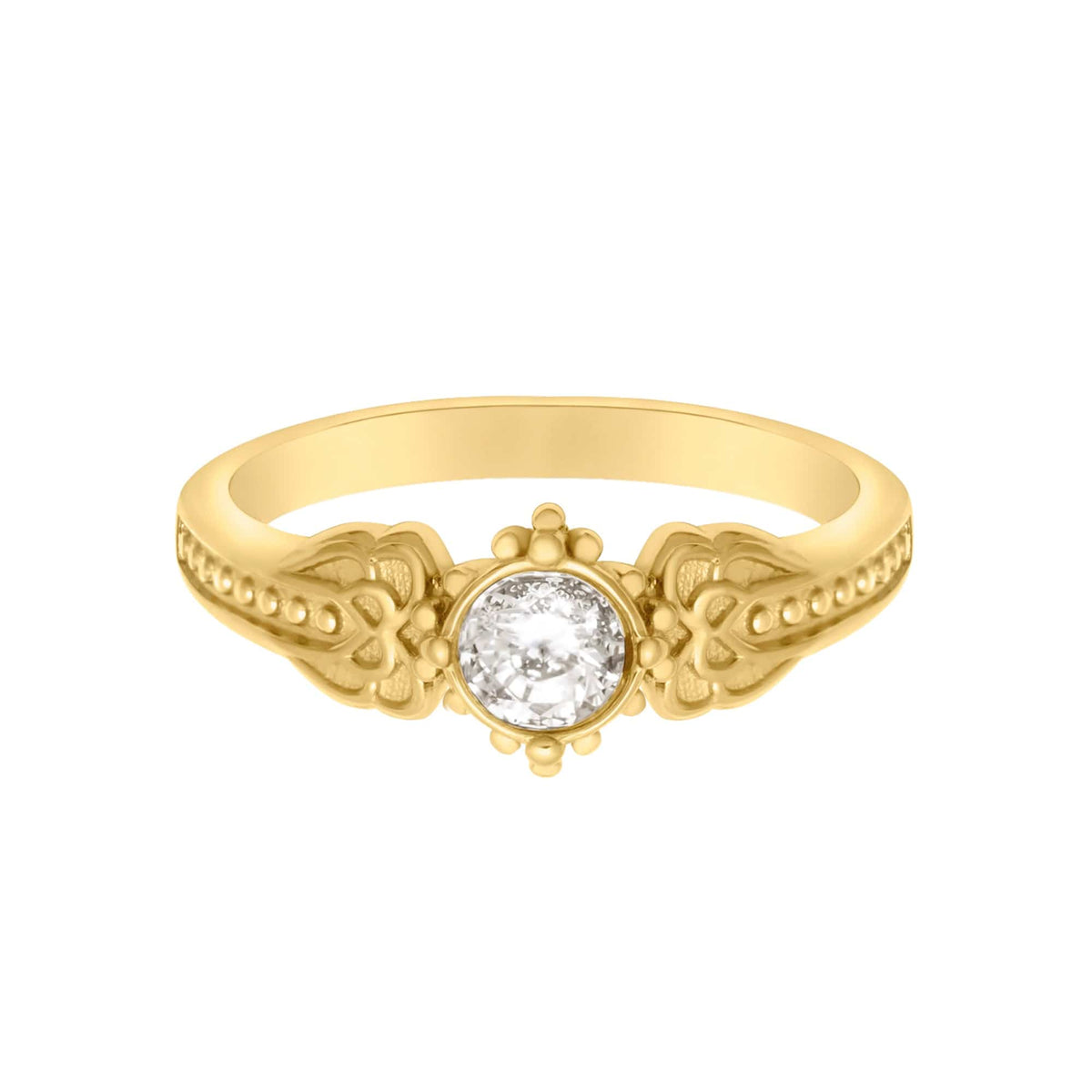 Urbanti Stainless Steel Aaliyah Ring Gold / US 6 / UK L / EUR 51 (small)