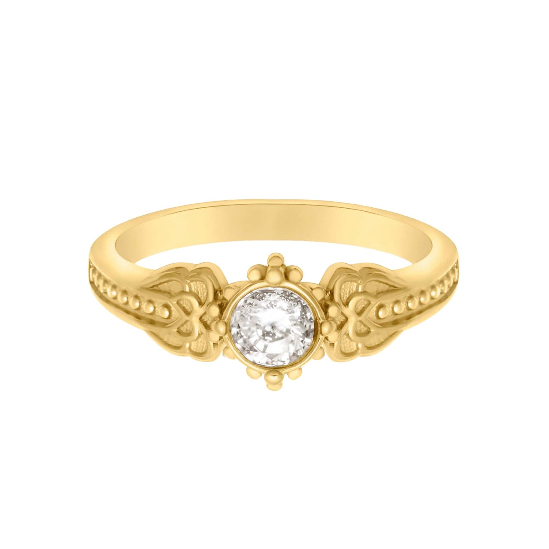 Urbanti Stainless Steel Aaliyah Ring Gold / US 6 / UK L / EUR 51 (small)