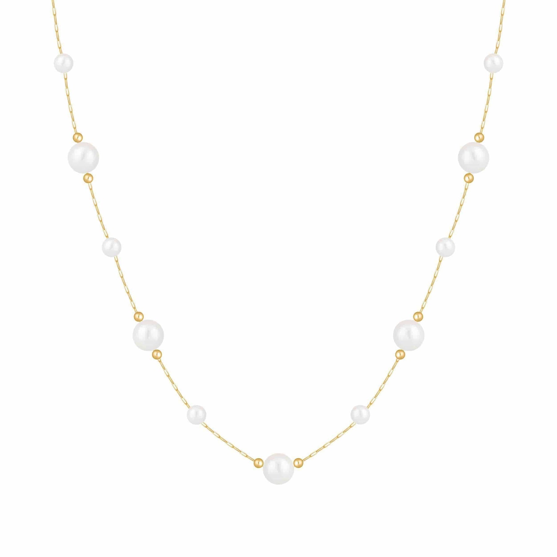 Urbanti Stainless Steel Abbie Pearl Necklace