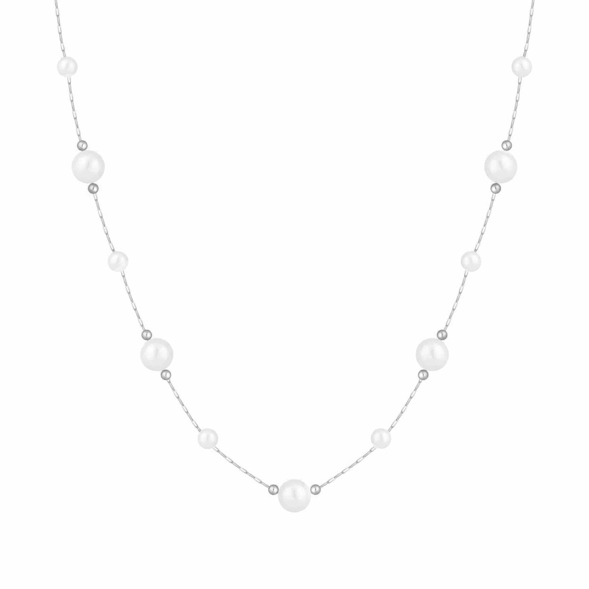 Urbanti Stainless Steel Abbie Pearl Necklace