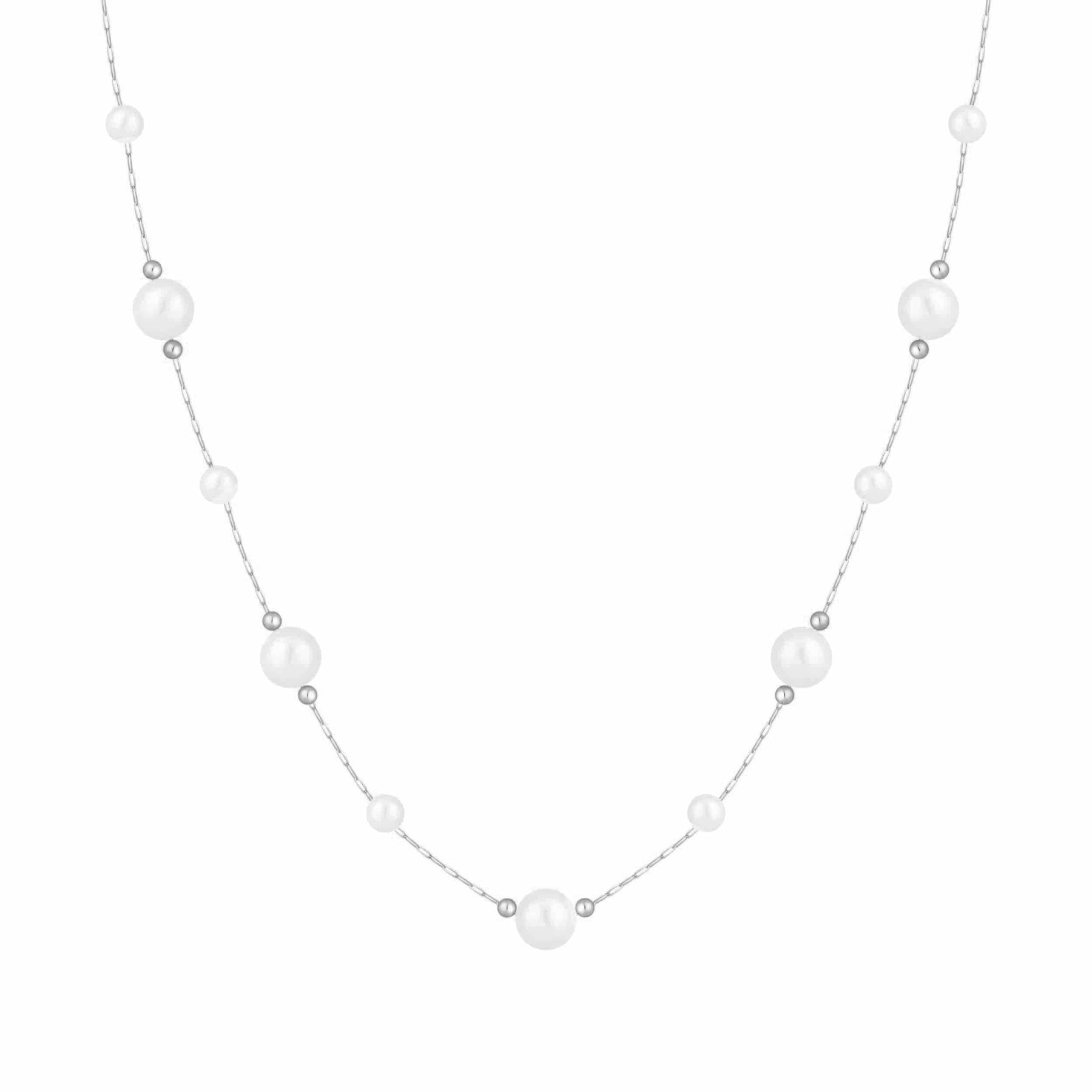 Urbanti Stainless Steel Abbie Pearl Necklace