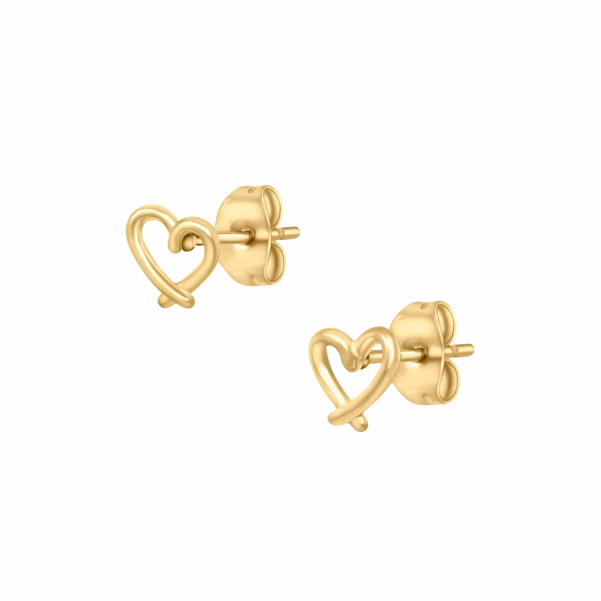 Urbanti Stainless Steel Adorn Stud Earrings Gold