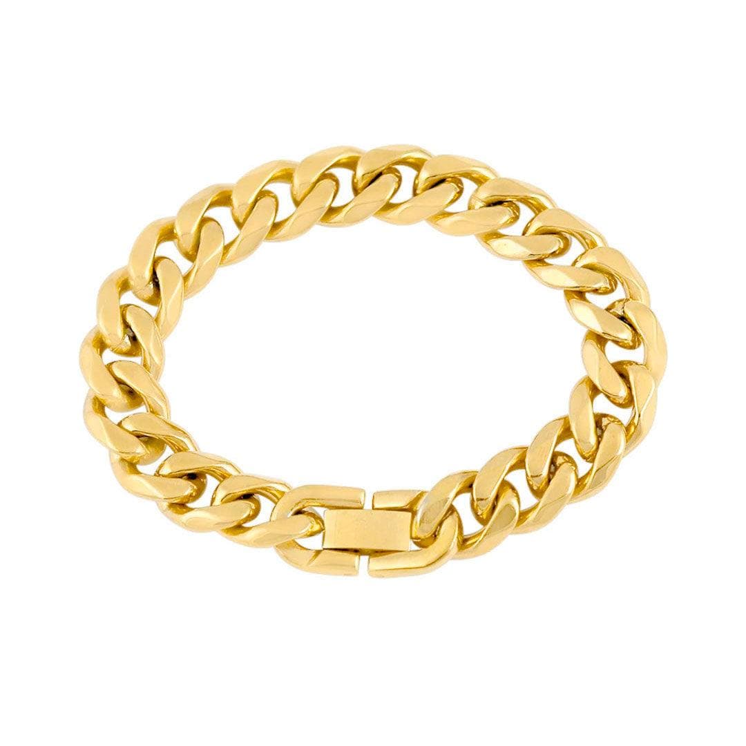 Urbanti Stainless Steel Alessandra Chunky Bracelet Gold / Small