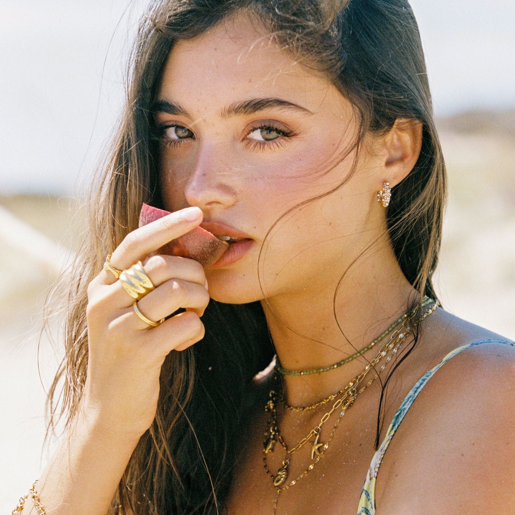 Urbanti Stainless Steel Alice Pearl Hoop Earrings