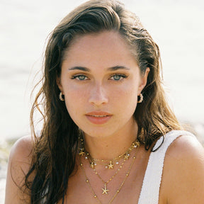 Urbanti Stainless Steel Alice Pearl Hoop Earrings