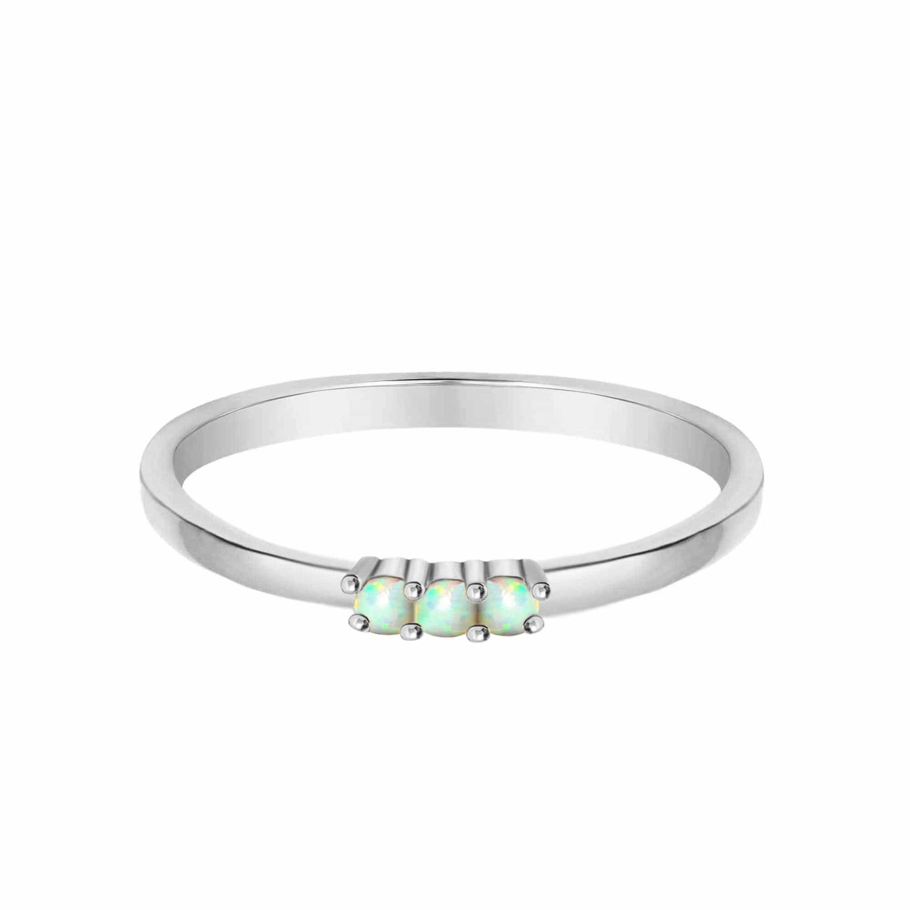 Urbanti Stainless Steel Ally Opal Ring