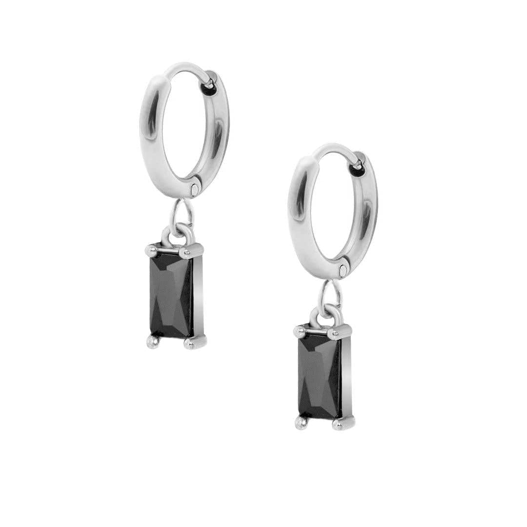 Urbanti Stainless Steel Alma Hoop Earrings Silver