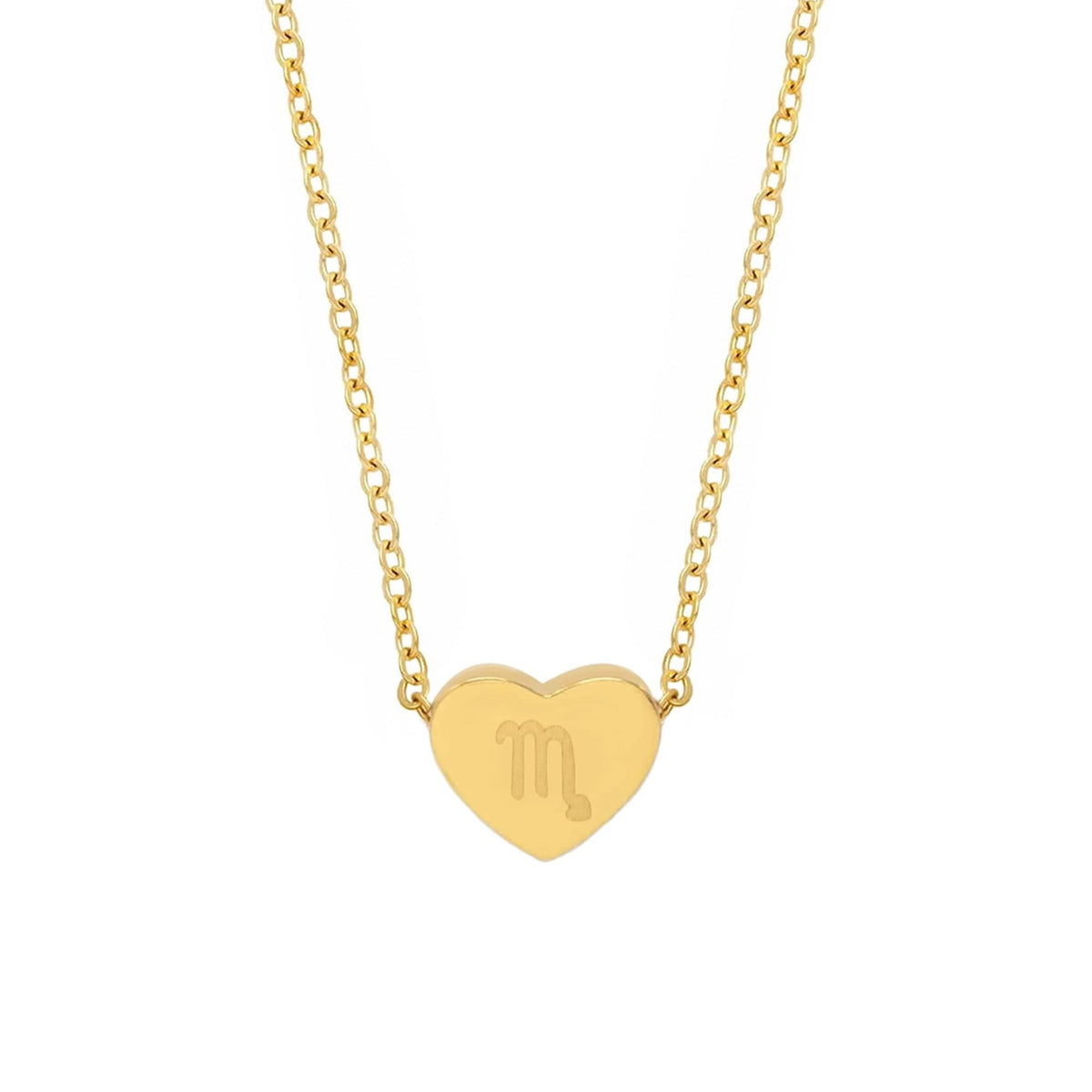 Urbanti Stainless Steel Alora Zodiac Necklace Gold / Scorpio