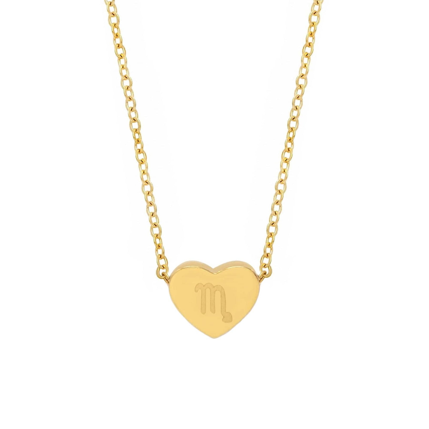 Urbanti Stainless Steel Alora Zodiac Necklace Gold / Scorpio