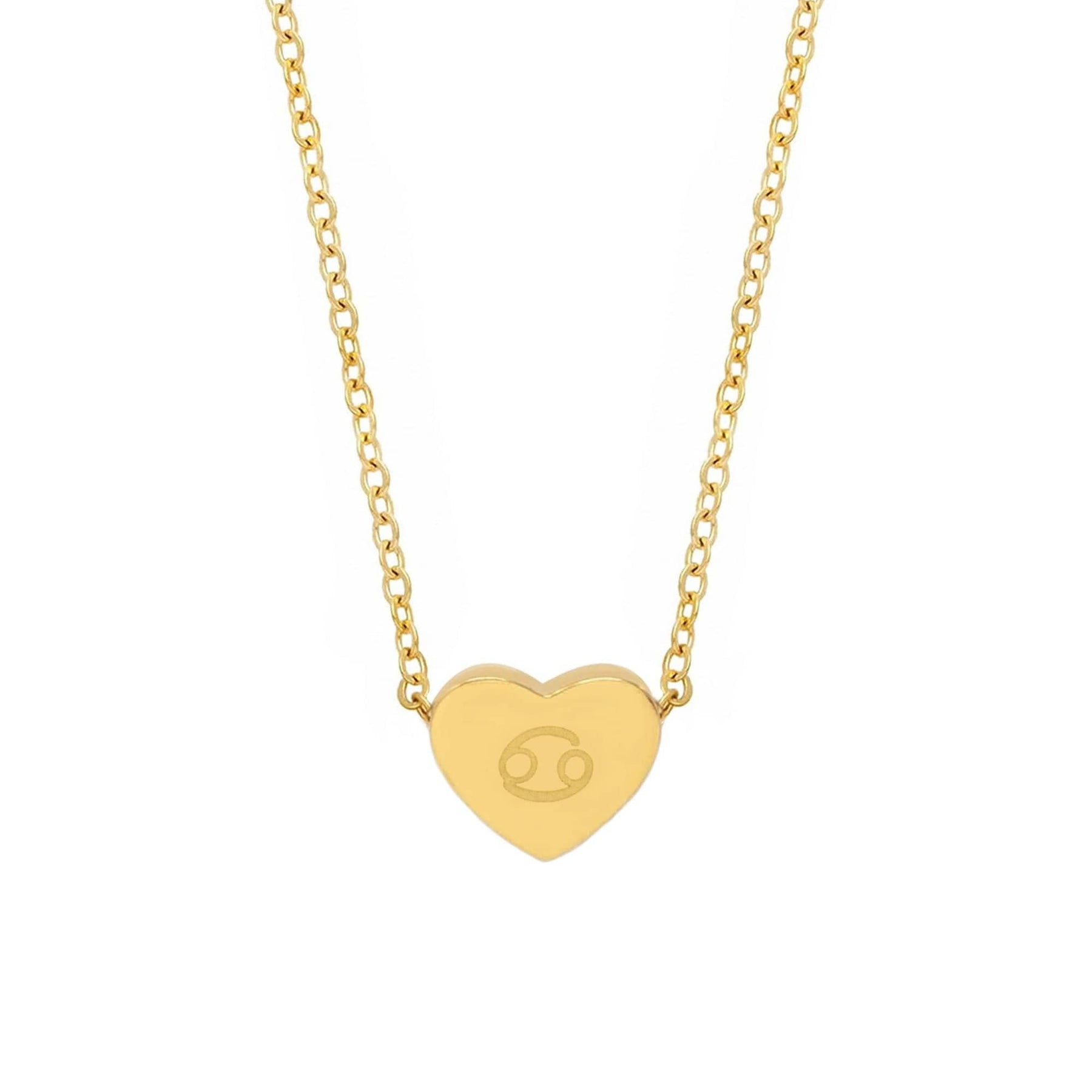 Urbanti Stainless Steel Alora Zodiac Necklace Gold / Cancer
