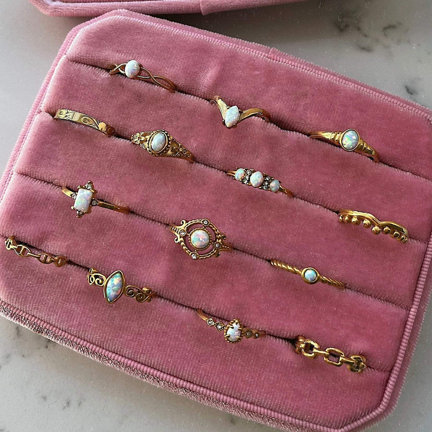 Urbanti Stainless Steel Alyssa Opal Ring