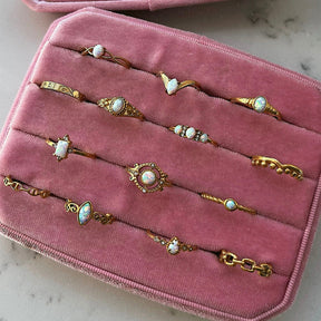 Urbanti Stainless Steel Alyssa Opal Ring