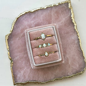 Urbanti Stainless Steel Alyssa Opal Ring