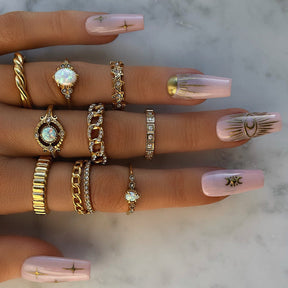 Urbanti Stainless Steel Alyssa Opal Ring