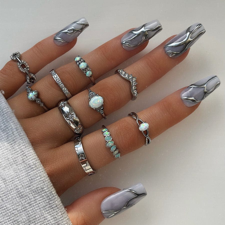 Urbanti Stainless Steel Alyssa Opal Ring