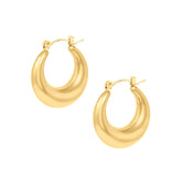 Urbanti Stainless Steel Ana Hoop Earrings Gold
