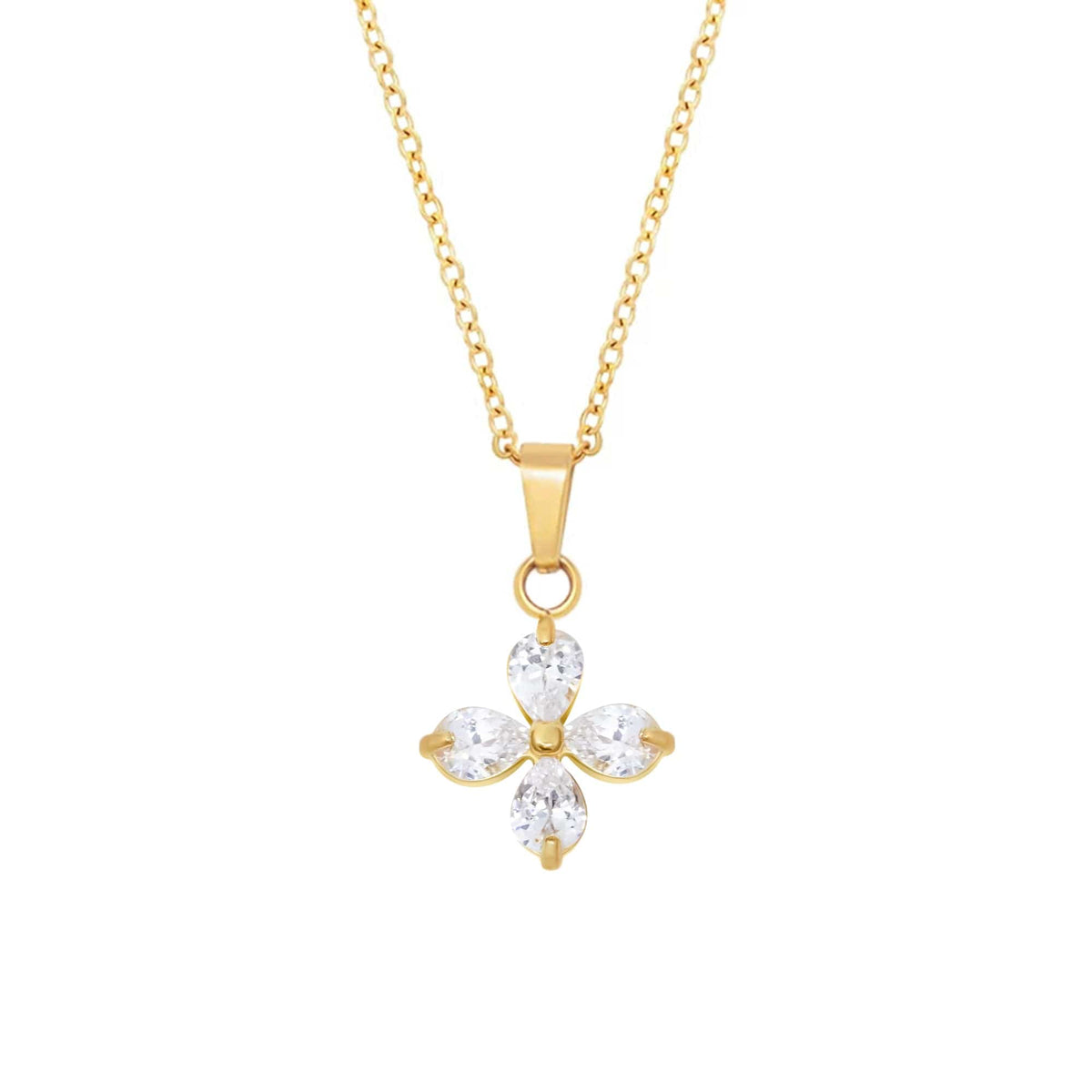 Urbanti Stainless Steel Angelica Necklace Gold