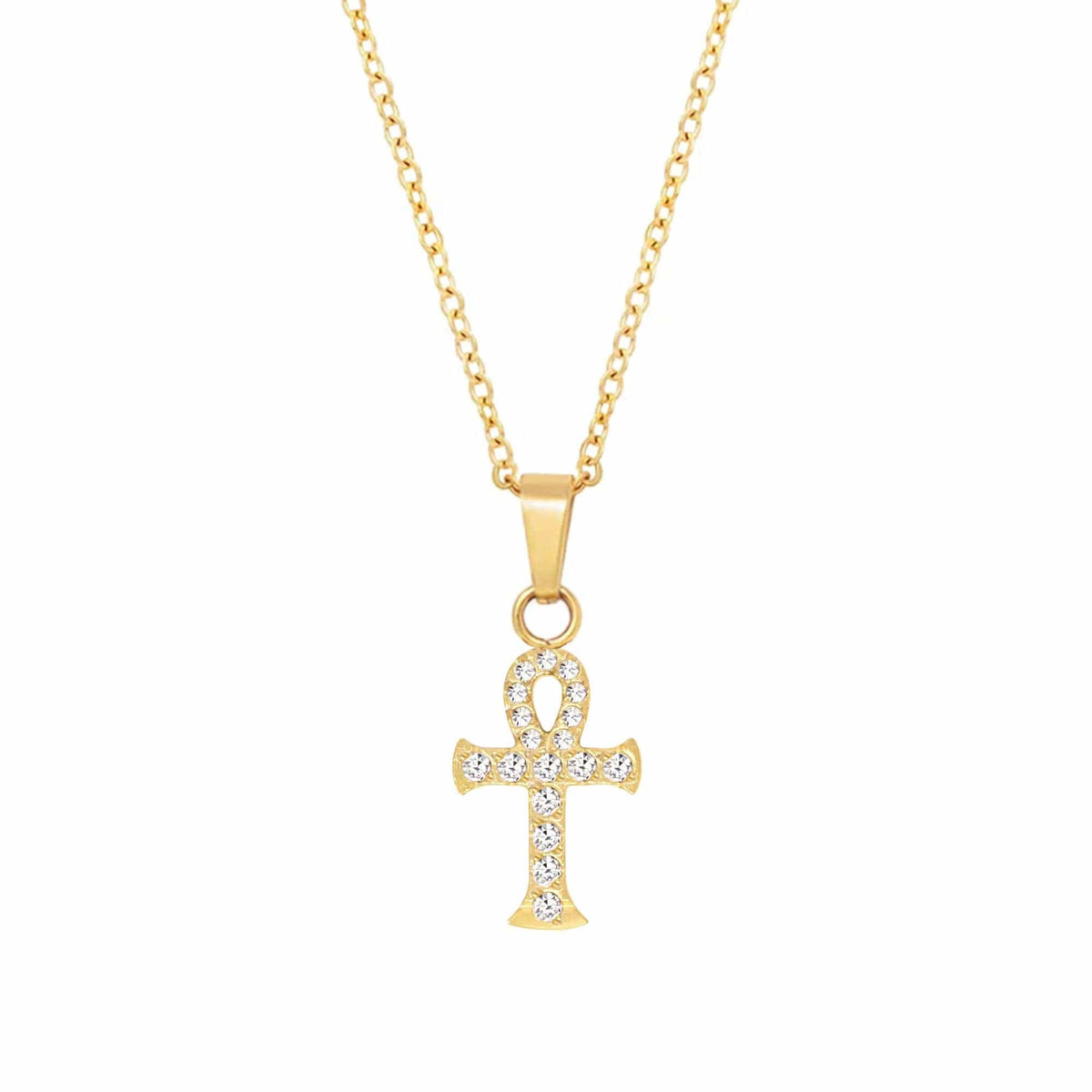Urbanti Stainless Steel Ankh Necklace