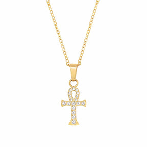 Urbanti Stainless Steel Ankh Necklace