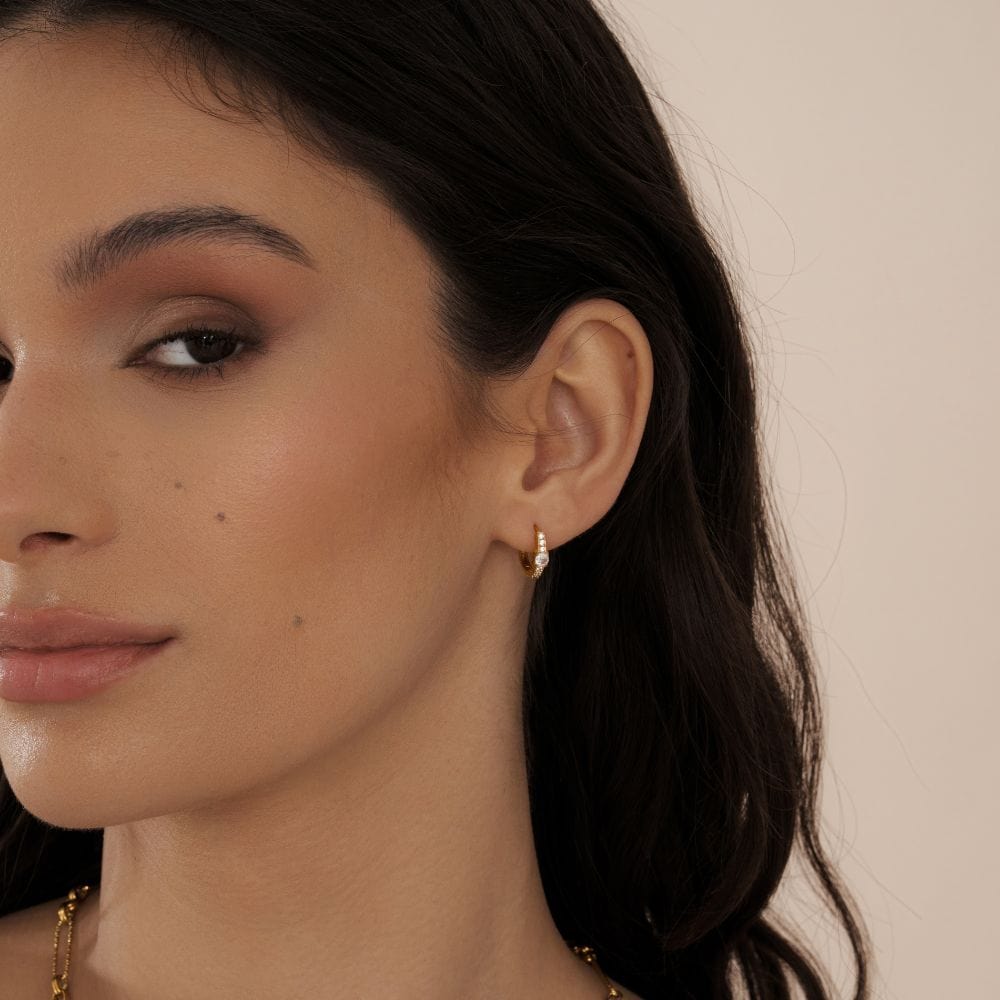 Urbanti Stainless Steel Annabelle Hoop Earrings