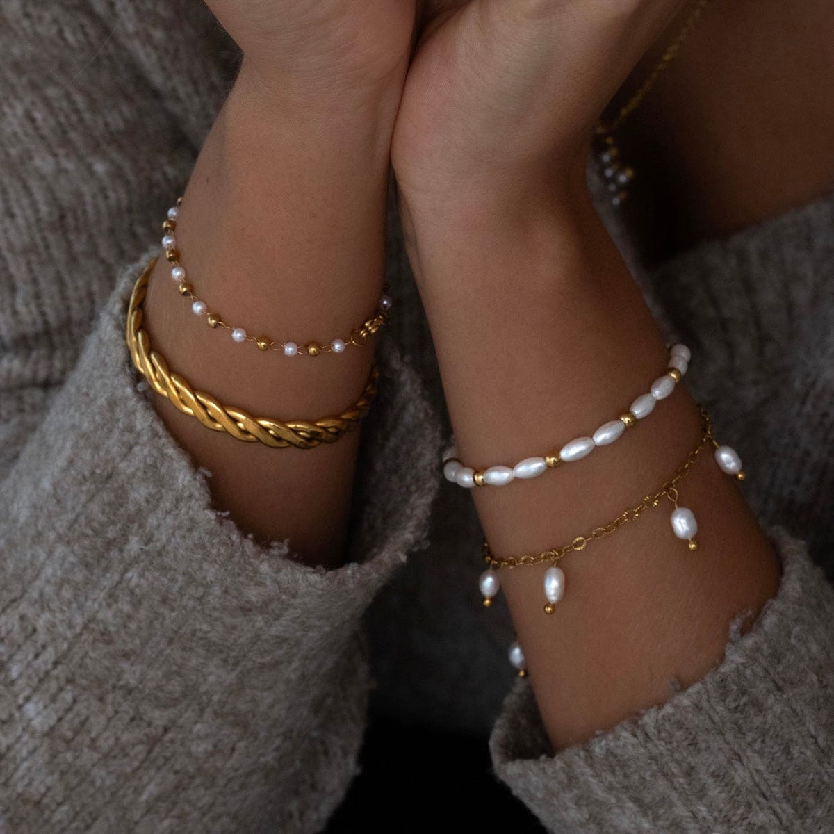 Urbanti Stainless Steel Antalya Pearl Bracelet