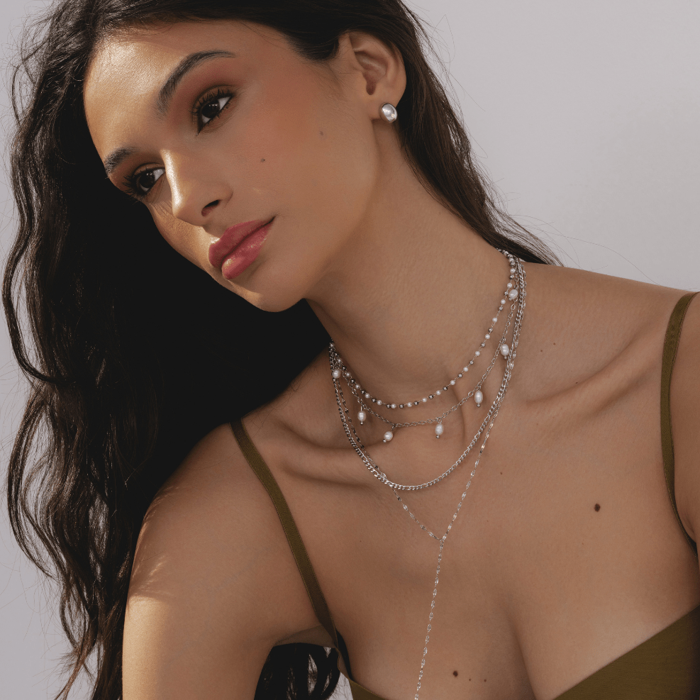 Urbanti Stainless Steel Antalya Pearl Choker