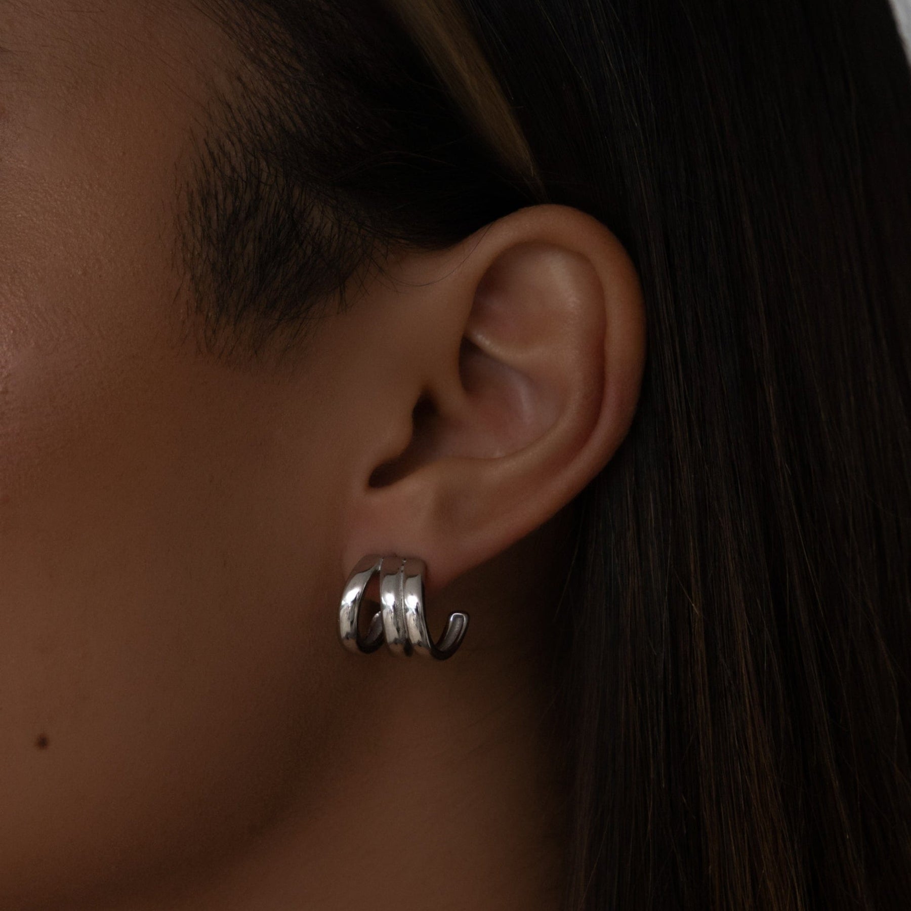 Urbanti Stainless Steel Apollo Hoop Earrings