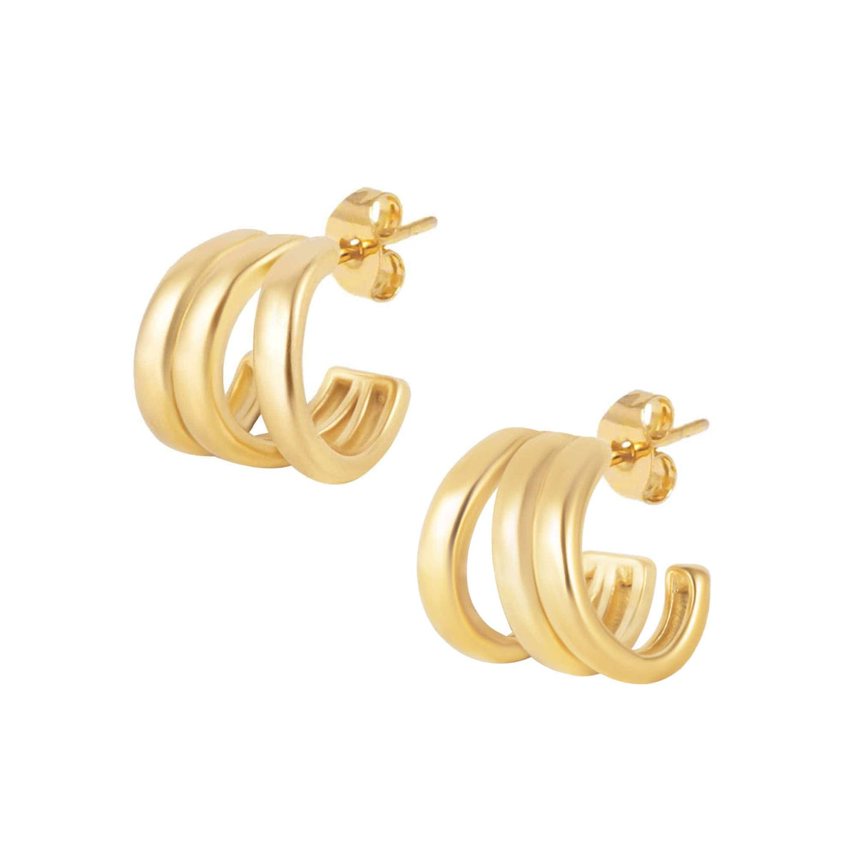 Urbanti Stainless Steel Apollo Hoop Earrings