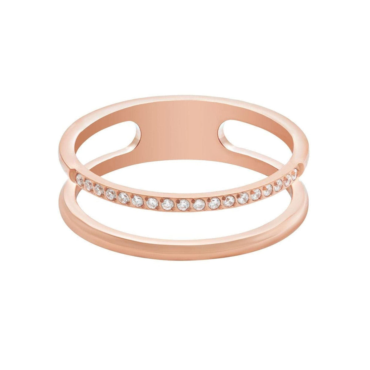 Urbanti Stainless Steel Arabella Ring Rose Gold / US 6 / UK L / EUR 51 (small)
