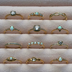 Urbanti Stainless Steel Arctic Opal Ring