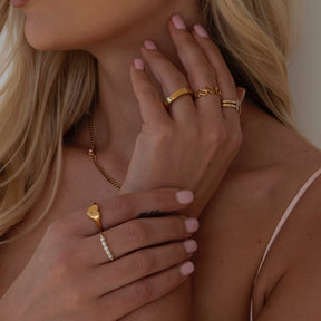 Urbanti Stainless Steel Aruba Pearl Ring