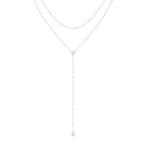 Urbanti Stainless Steel Ashlyn Layered Lariat Necklace
