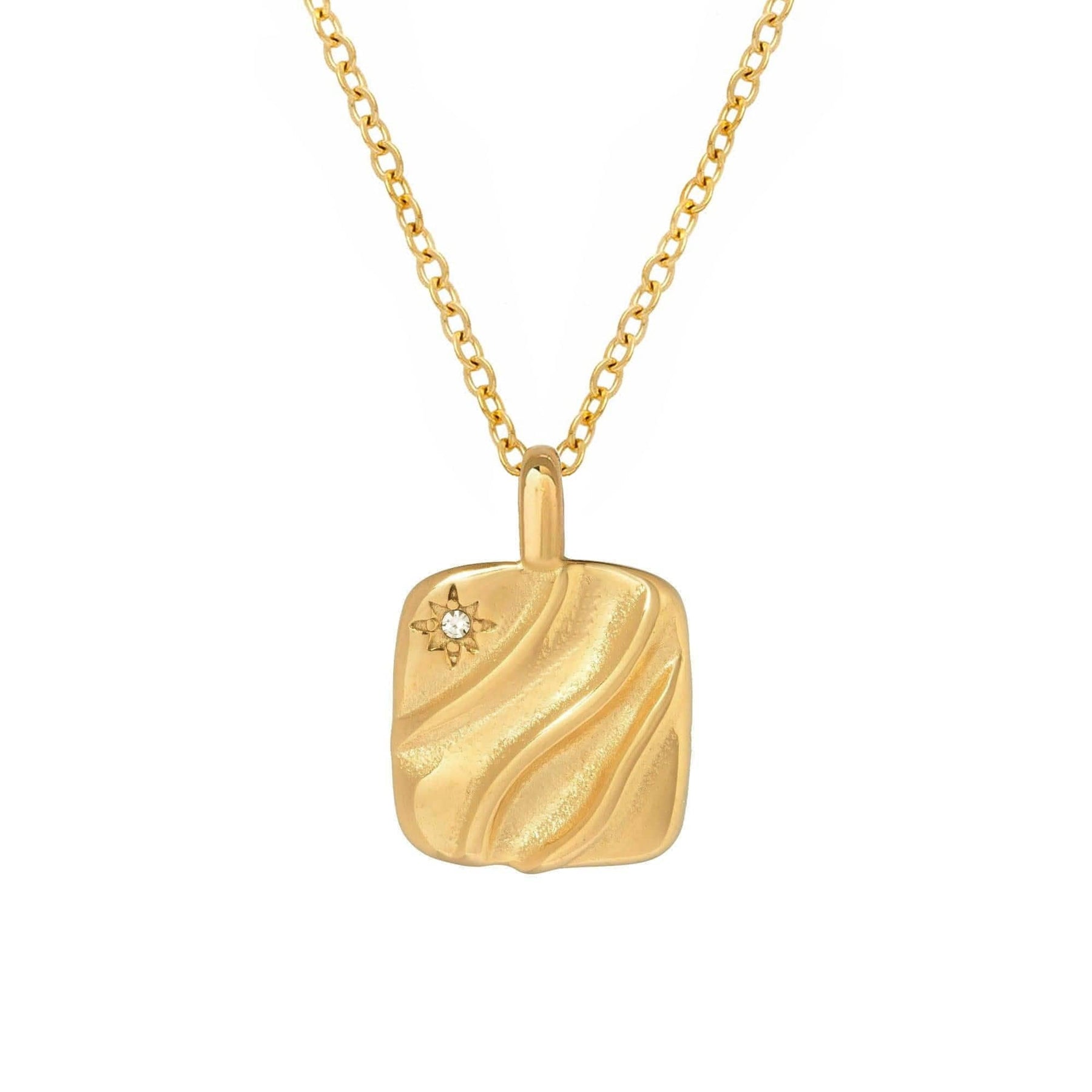 Urbanti Stainless Steel Aster Necklace Gold