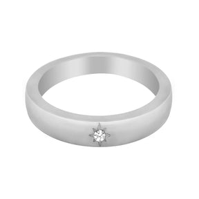 Urbanti Stainless Steel Astro Ring Silver / US 5 / UK J / EUR 49 (x small)