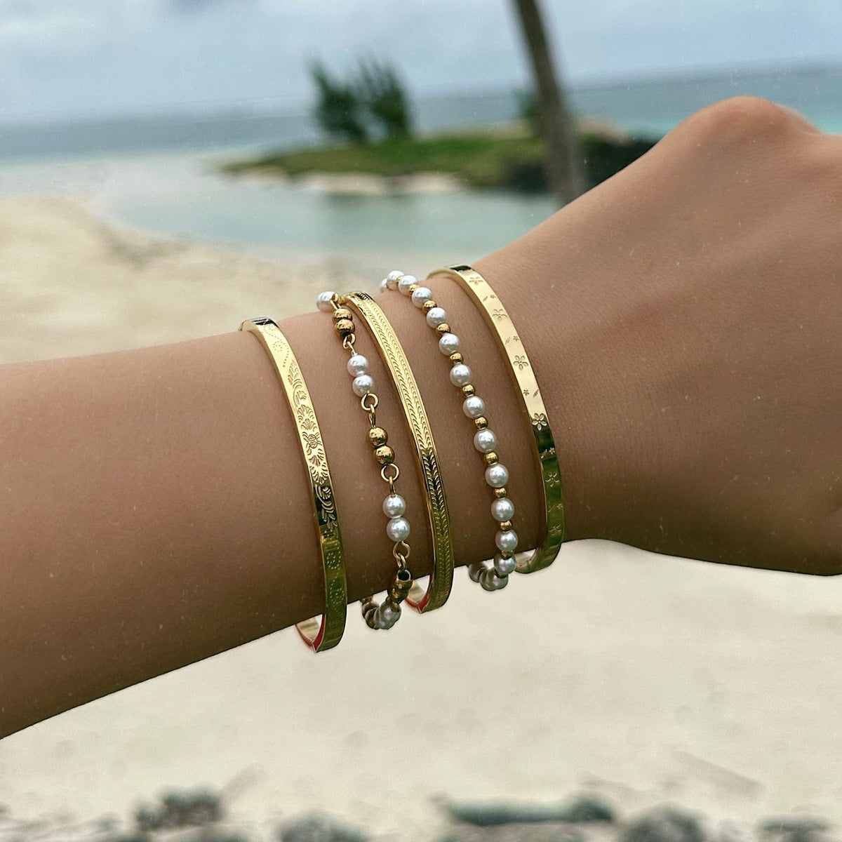 Urbanti Stainless Steel August Pearl Bracelet