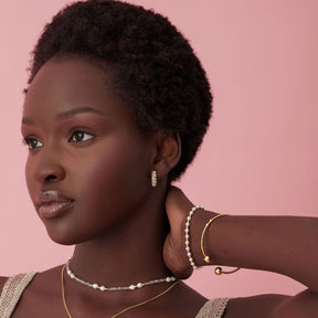 Urbanti Stainless Steel August Pearl Bracelet