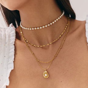 Urbanti Stainless Steel August Pearl Choker