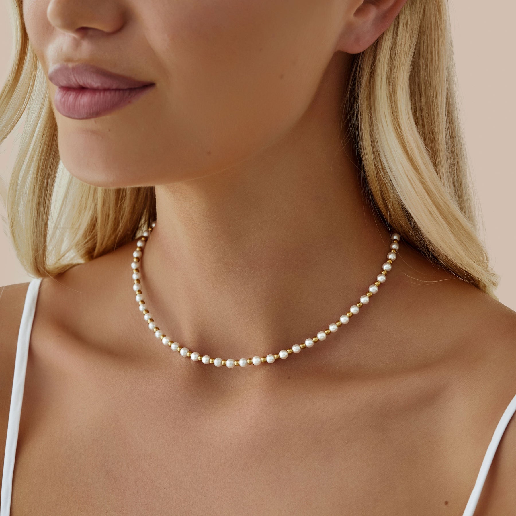 Urbanti Stainless Steel August Pearl Choker