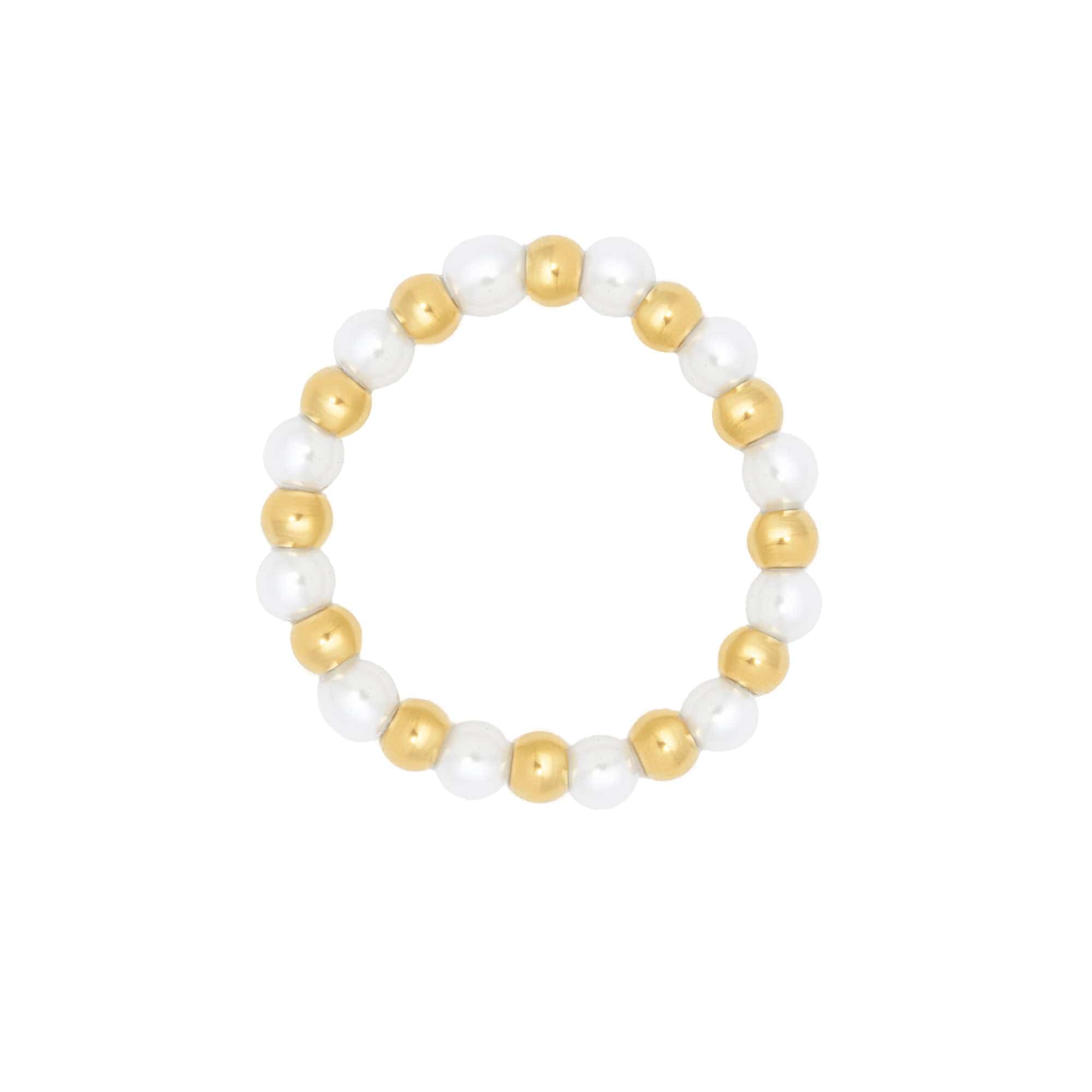 Urbanti Stainless Steel August Pearl Ring