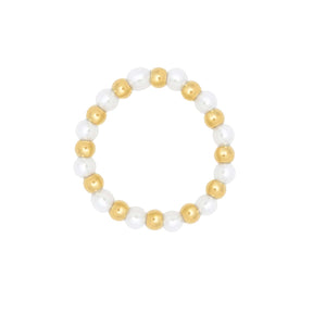 Urbanti Stainless Steel August Pearl Ring