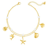 Urbanti Stainless Steel Aussie Pearl Anklet