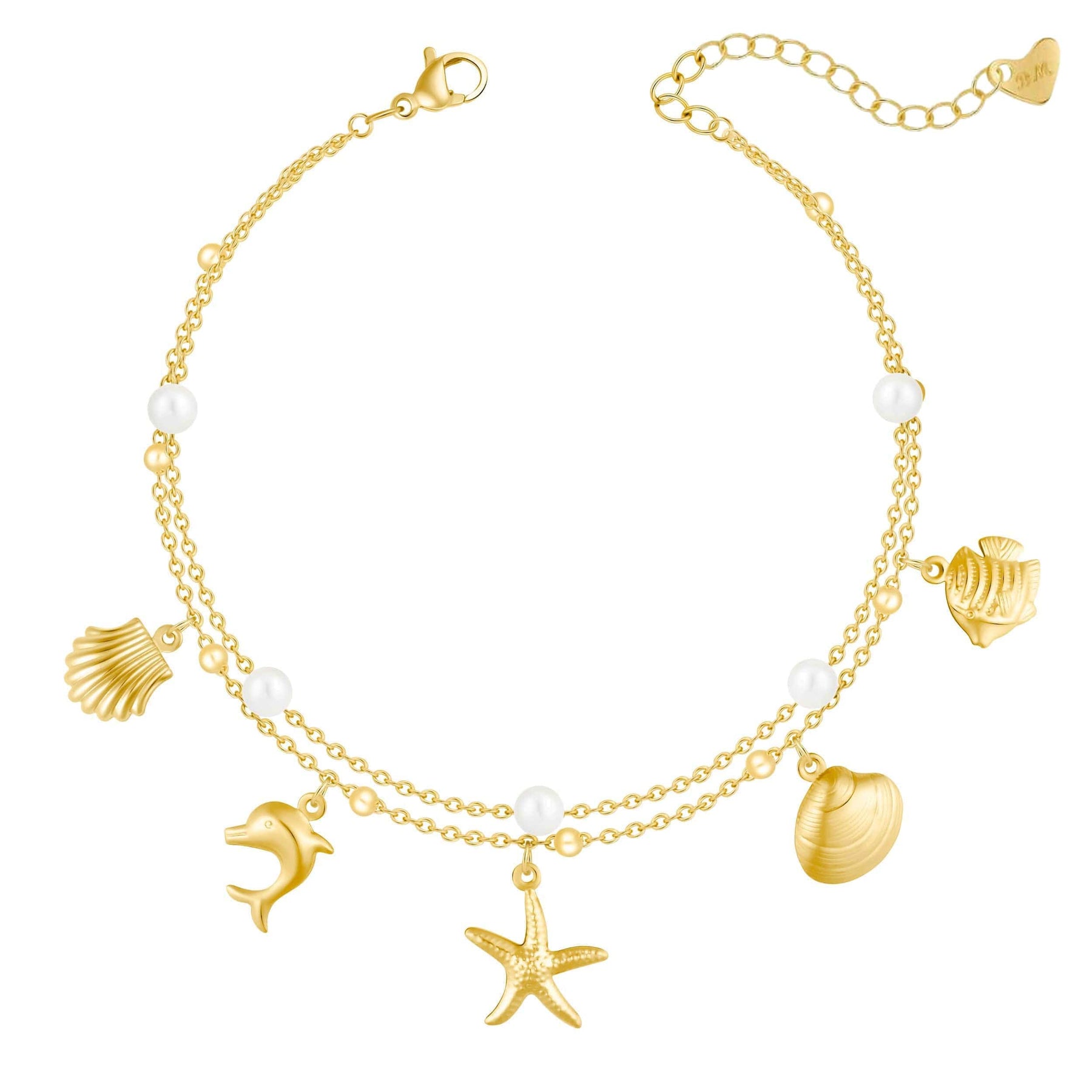Urbanti Stainless Steel Aussie Pearl Anklet