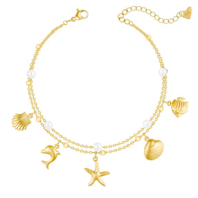 Urbanti Stainless Steel Aussie Pearl Anklet