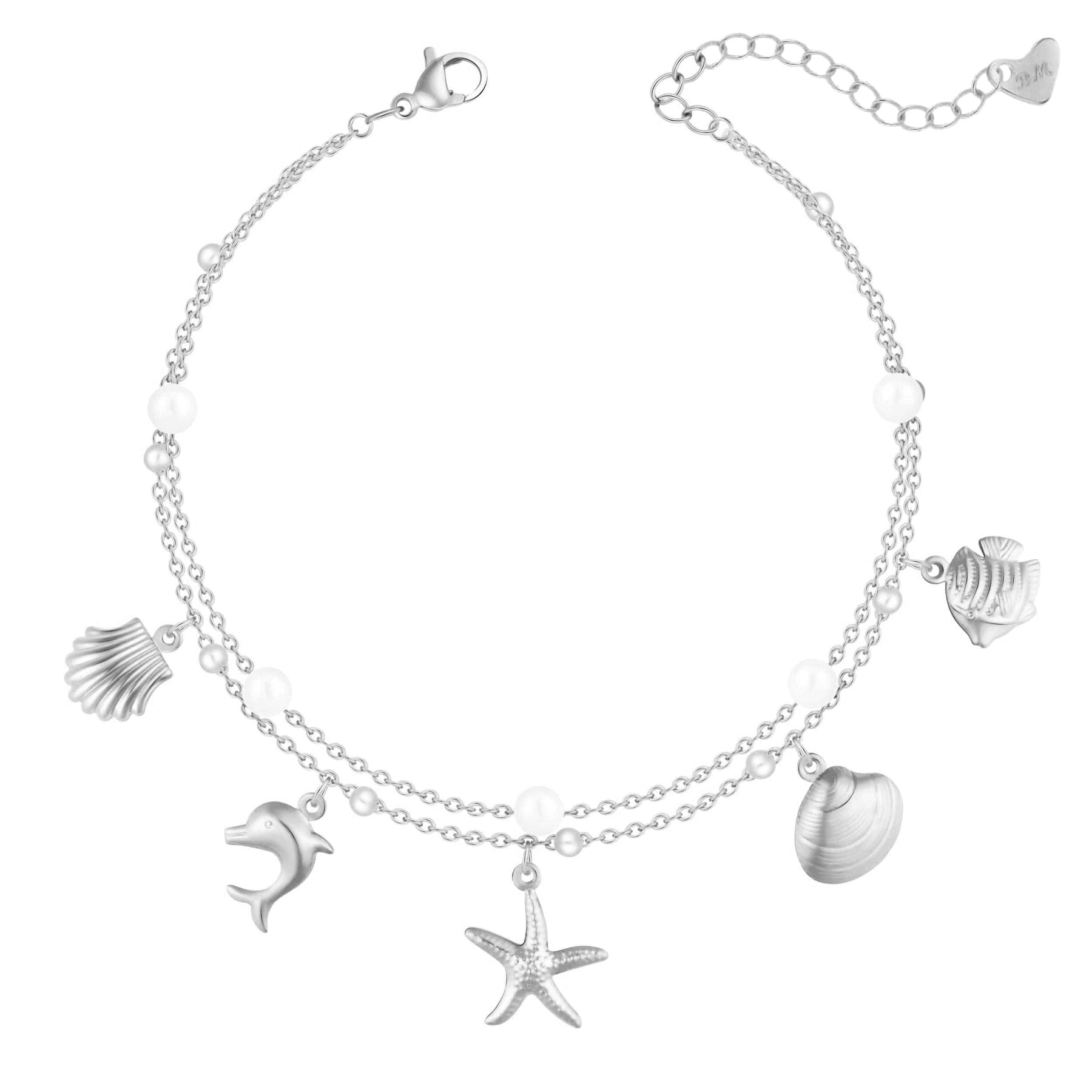 Urbanti Stainless Steel Aussie Pearl Anklet