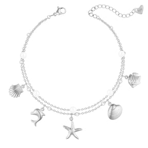 Urbanti Stainless Steel Aussie Pearl Anklet