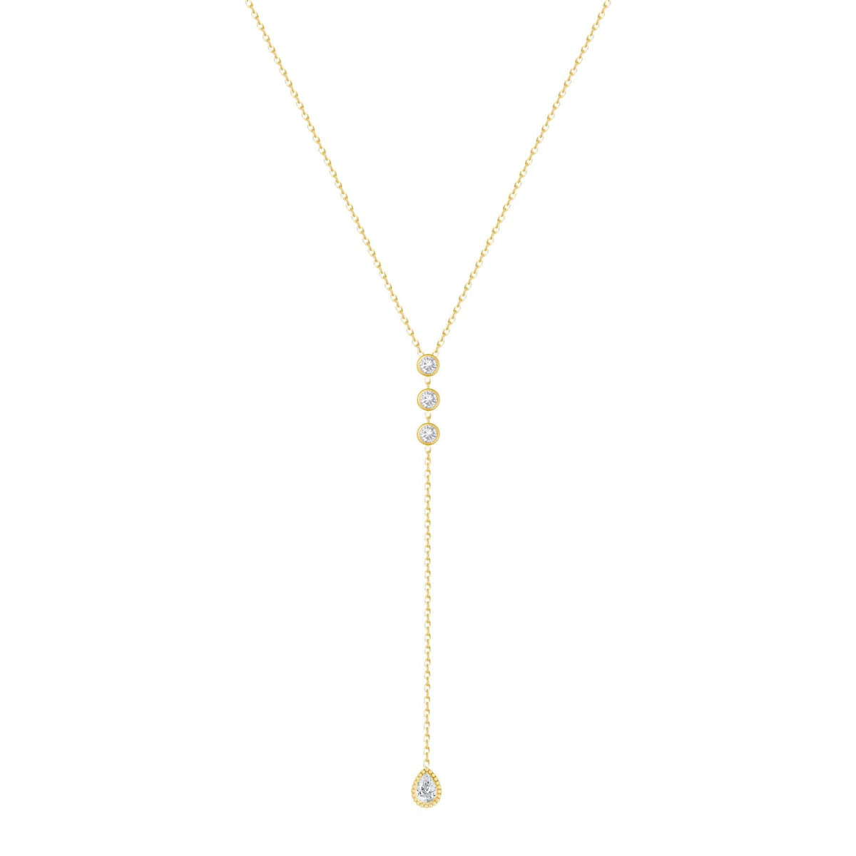 Urbanti Stainless Steel Avery Lariat Necklace