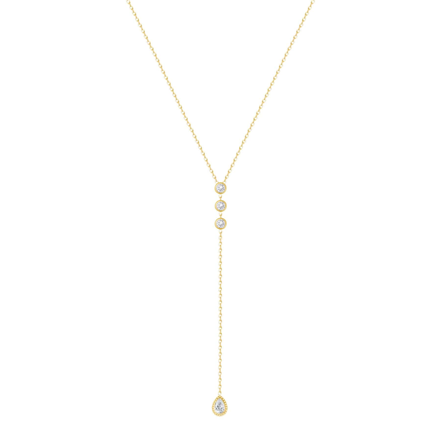 Urbanti Stainless Steel Avery Lariat Necklace