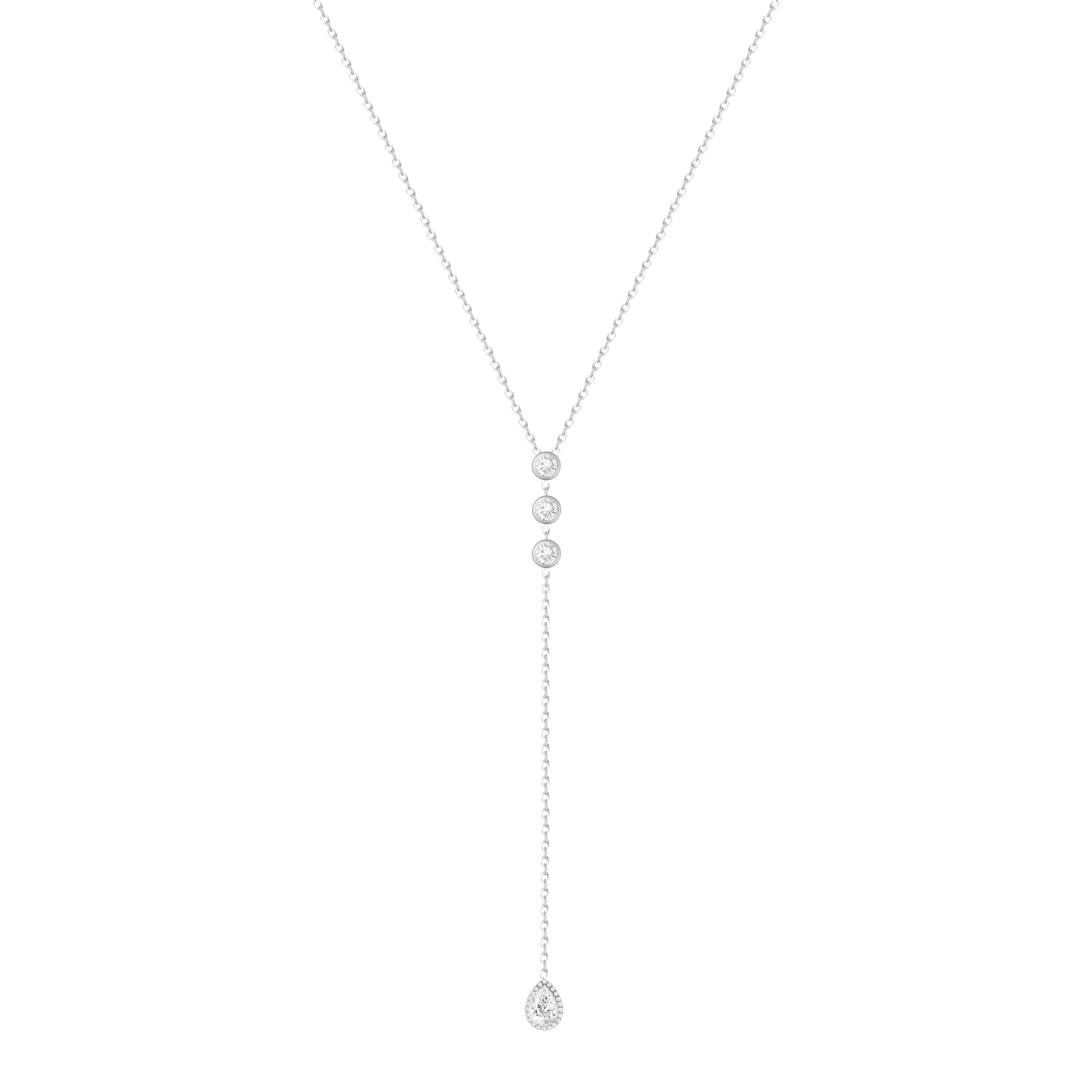Urbanti Stainless Steel Avery Lariat Necklace
